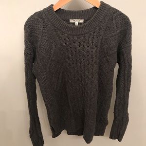 Grey Cable-knit Madewell Sweater